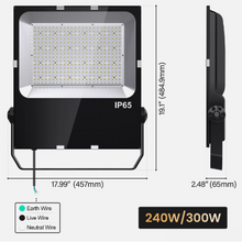 Load image into Gallery viewer, NG-FL-240W-508-BAEH Outdoor Flood Light IP65 Flood Light 5000k Daylight 33,600LM